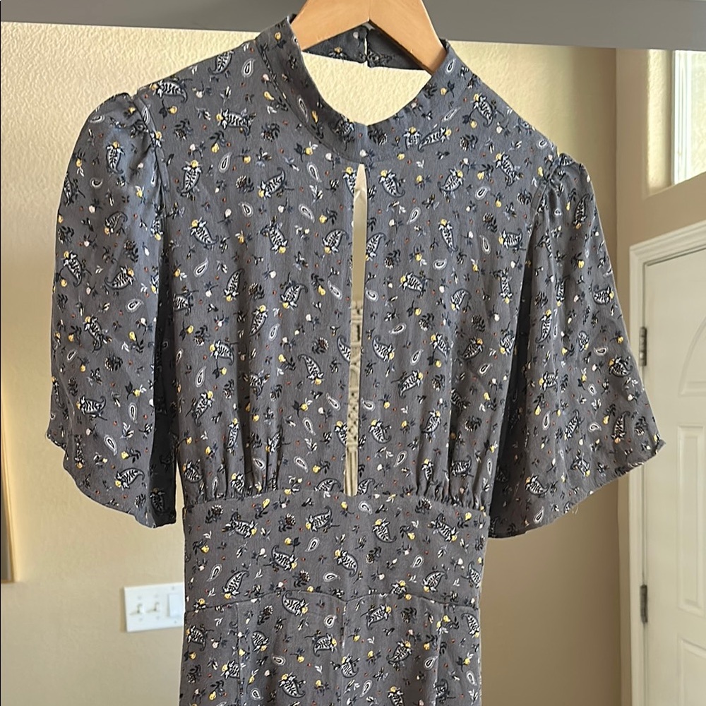 Free People Floral Gray Women's Romper